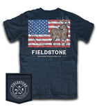 Fieldstone Tee- Deer Flag