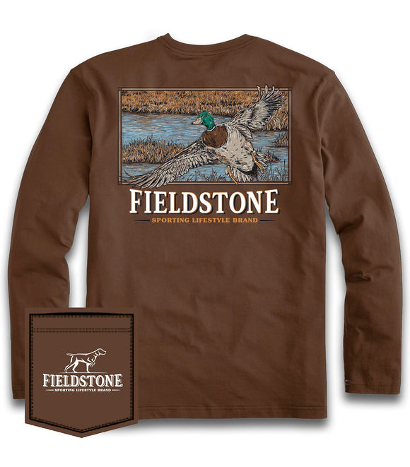 Fieldstone Tee- Long Sleeve Duck Landing